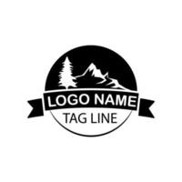 landscape logo vector design template