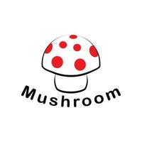 mushroom logo vector design
