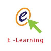 Illustration Vector graphic of e learning logo