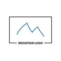 mountain logo with letter M vector