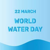 día mundial del agua 22 de marzo ilustración vector