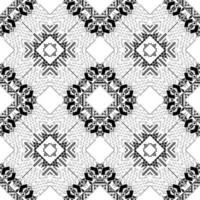 patrón geométrico boho patrón étnico tonos blancos y negros diseñados para papeles pintados, prendas de vestir, chales, batik, telas, patrones bordados, bufandas, ilustraciones de vectores de temas étnicos.