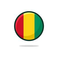 Guinea Flag Icon vector