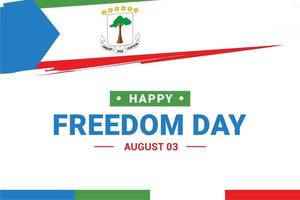 Equatorial Guinea Freedom Day vector