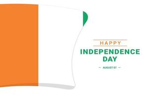 Cote d'Ivoire Independence Day vector