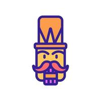 nutcracker Icon vector. Isolated contour symbol illustration vector