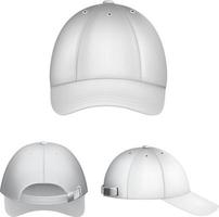 WHITE CAP MOCKUP ILLUSTRATION VECTOR