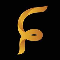 F letter logo icon design vector