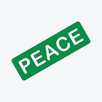 Peace icon vector logo design template