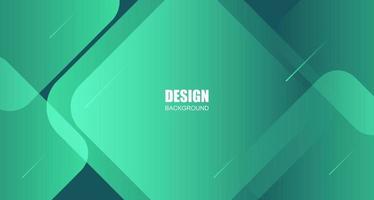 Geometric abstract shape on green gradient overlay background. Vector. vector