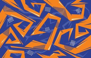 Abstract Modern Blue Orange Seamless Background vector