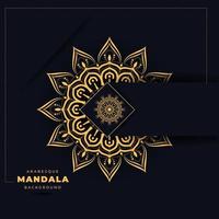 abstract Luxury mandala design background in gold colour, Mandala, vector design