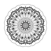 diseño de dibujo de línea de mandala, imágenes prediseñadas de mandala vectorial, mandalas ornamentales geométricos, patrón de ornamento redondo, página para colorear de mandala floral gratis, diseño único de patrones de relajación de mandala vector