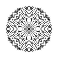 Beautiful hand drawn Mandala, Simple mandala design colouring, Geometric ornamental mandalas, Round ornament pattern, free floral mandala colouring page, mandala relaxation patterns unique design vector