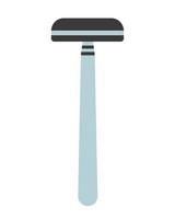 Flat barber razor vector illustration. Flat style barbershop tool blade for shaving.