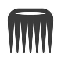 Flat style vector hairbrush illustration. Vector flat comb isolated