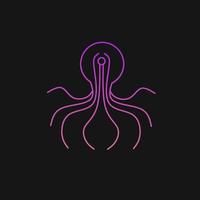 ilustración vectorial gráfico del icono del logotipo de la plantilla bulbos de cabezas de pulpo vector