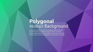 Polygon Abstract Backgrounds. Colorful vector banner.