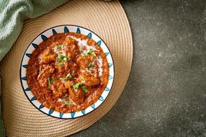 chicken tikka masala spicy curry meat food photo