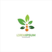 concepto orgánico del símbolo creativo de la naturaleza. icono de hoja, logotipo de identidad corporativa, diseño gráfico de empresa vector