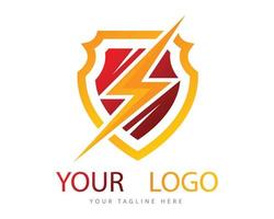 ARMOR WITH THUNDER STROM SIGN vector