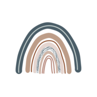 impressão boho arco-íris, arco-íris abstrato png