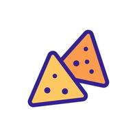 cracker icon vector. Isolated contour symbol illustration vector