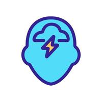 Practical mindset icon vector. Isolated contour symbol illustration vector