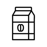 packaged muesli icon vector outline illustration