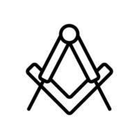 ritual sign icon vector. Isolated contour symbol illustration