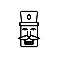 nutcracker Icon vector. Isolated contour symbol illustration vector