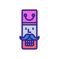 nutcracker Icon vector. Isolated contour symbol illustration vector