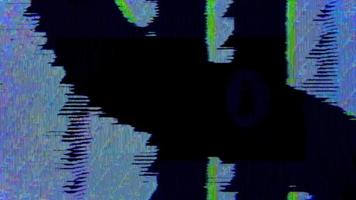 transizione glitch con canale alfa. video