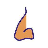 the nose of the curve icon vector outline illustration