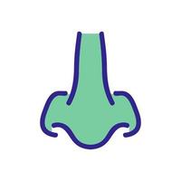 nose narrow icon vector outline illustration