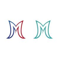 M Letter Logo Template vector