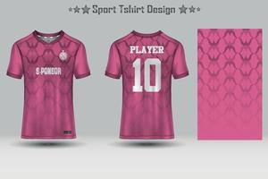 plantilla de maqueta de patrón geométrico de jersey de fútbol abstracto diseño de camiseta deportiva vector