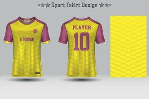 Sport jersey mockup template design vector