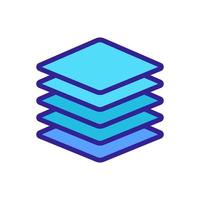 paper napkin vector icon. Isolated contour symbol illustration