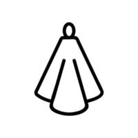 paper napkin vector icon. Isolated contour symbol illustration