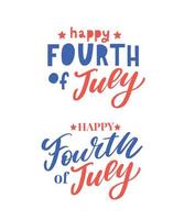 Fourth 4 of July stylish american independence day design Fourth of July vector