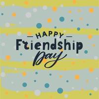 Friendship day vector illustration with text and elements for celebrating friendship day 2022