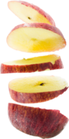 Stück roter Apfel isoliert png