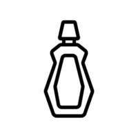 extended mouthwash bottle icon vector outline illustration