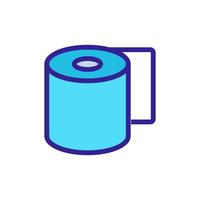 paper napkin vector icon. Isolated contour symbol illustration