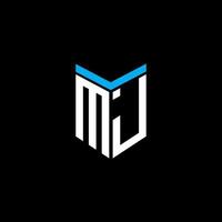 MJ letter logo creative design with vector graphic