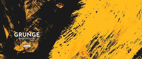 black and yellow abstract dirty grunge background vector