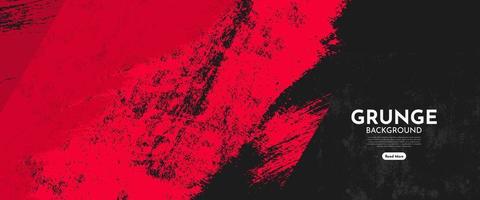 black and red abstract dirty grunge background vector