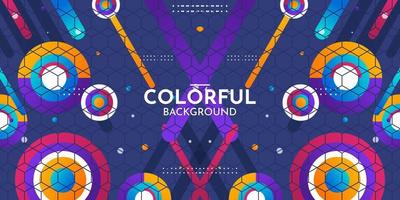Gradient abstract colorful background design vector
