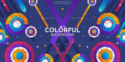 Gradient abstract colorful background design vector